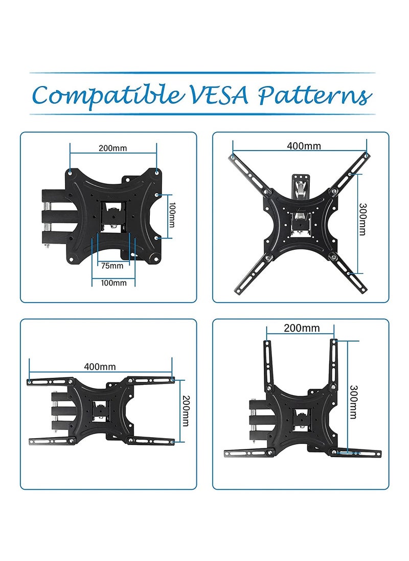 Single Arm Swivel TV Wall Mount for 23