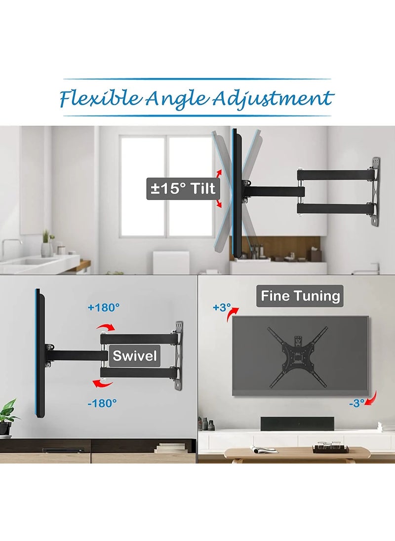 Single Arm Swivel TV Wall Mount for 23