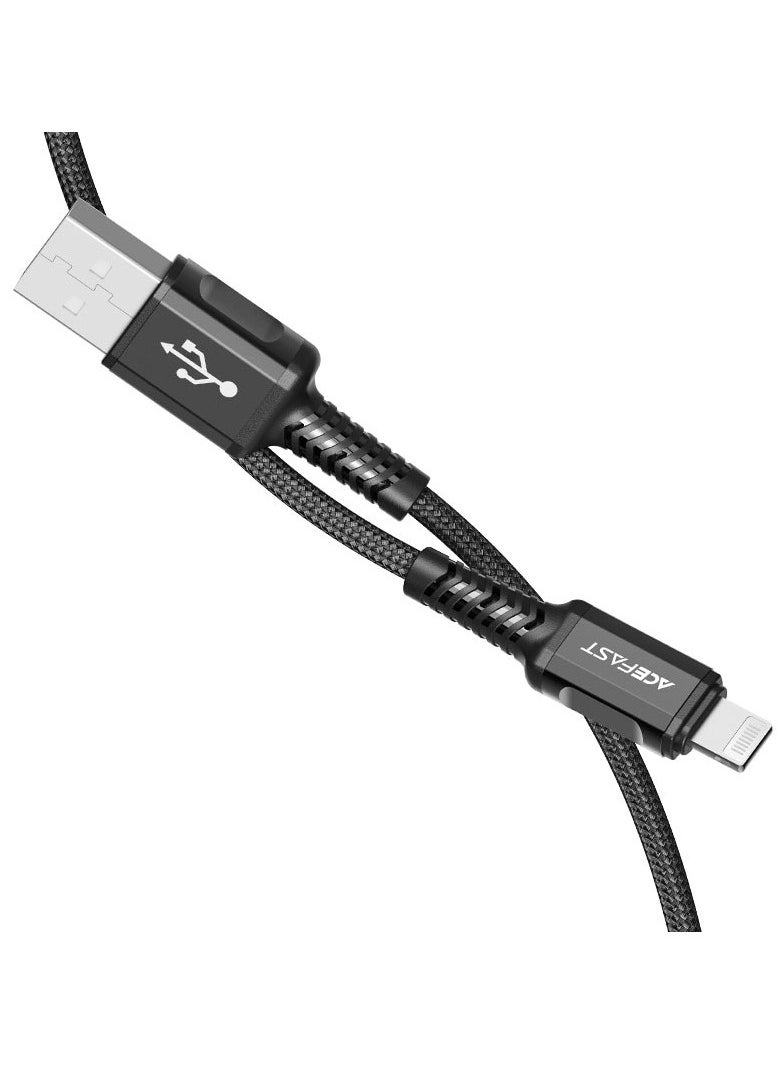 C1-02 USB-A To Lightning Aluminum Alloy Charging Data Cable