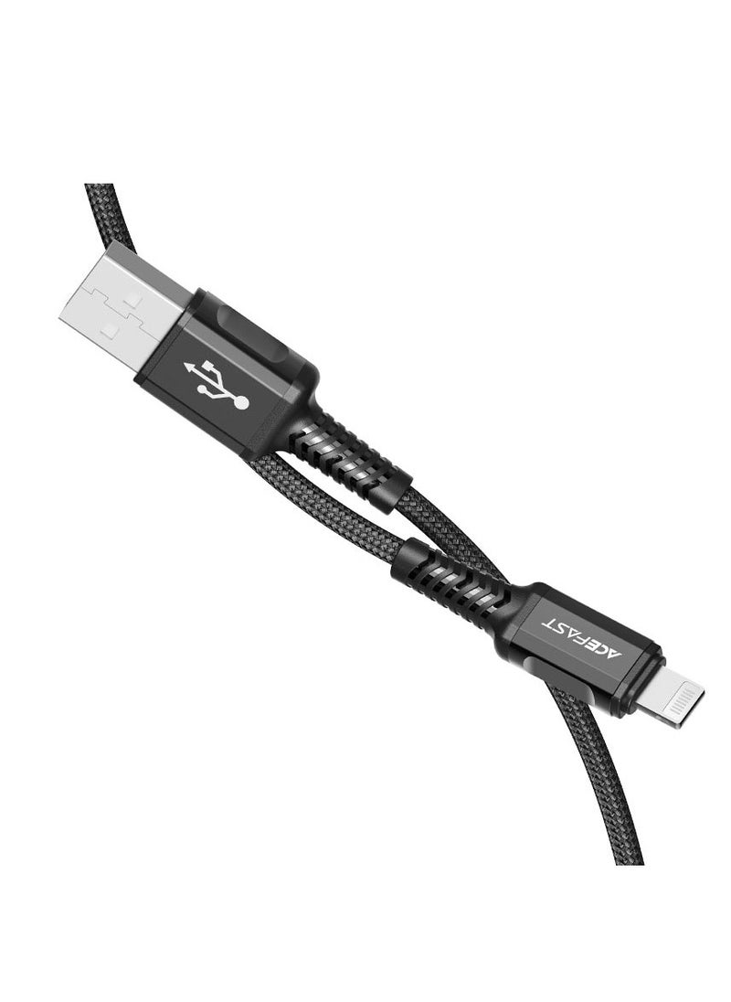 C1-02 USB-A To Lightning Aluminum Alloy Charging Data Cable