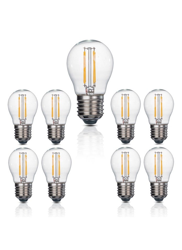 10 Pcs LED Filament Vintage Bulb E27 Warm white