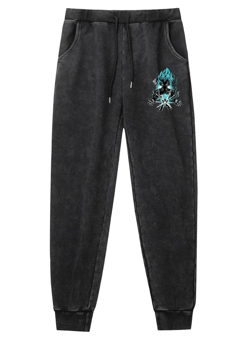 New Dragon Ball Casual Washed Vintage Pants