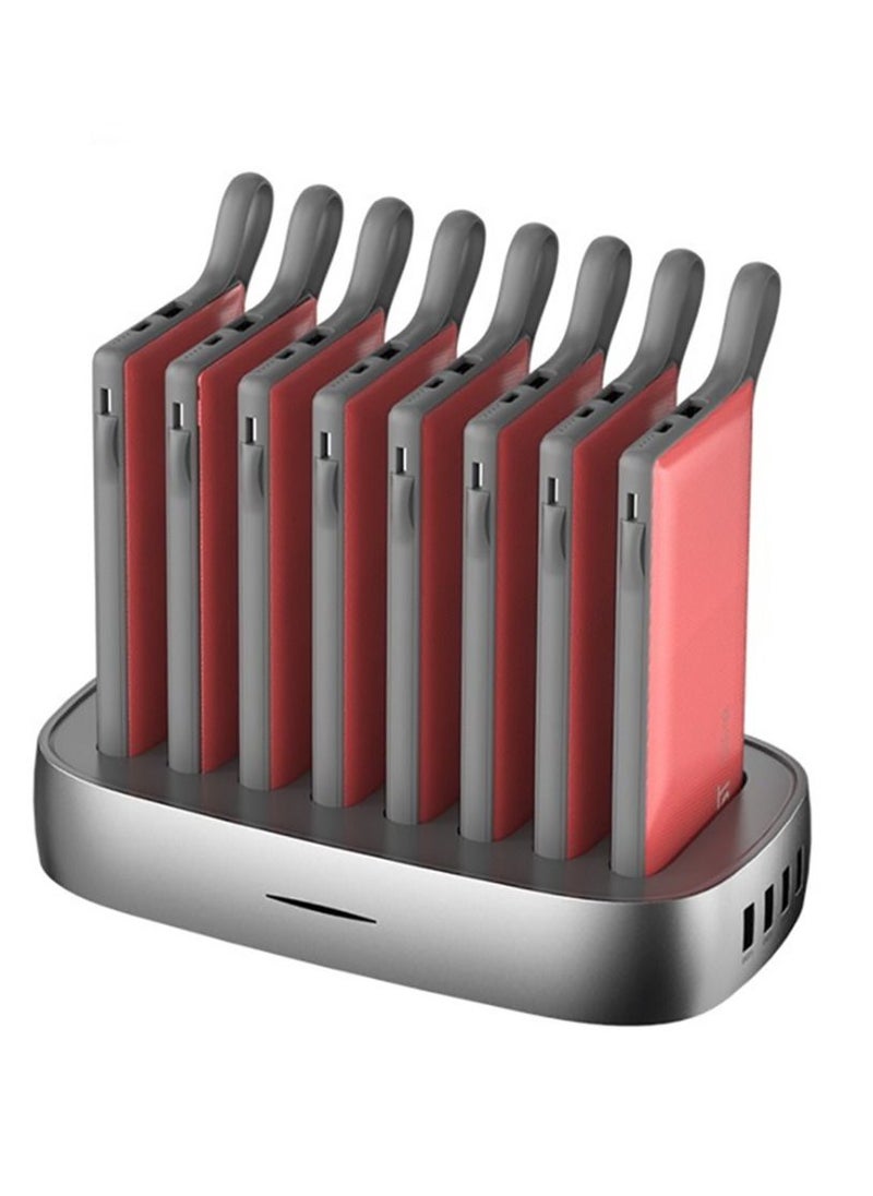 8 In 1 Multiple Power Bank Docking Station-Red