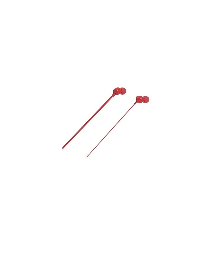 JBL TUNE 110 In-Ear Headphones with Mic Red