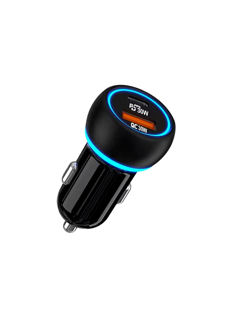 38W Dual Fast Car Charger with Intelligent Shunt | Super Fast Charging, Dual PD Ports for Quick & Safe Charging