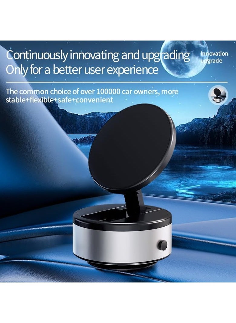 Electric Vacuum Magnetic Suction Car Phone Mount, Strong suction for Car Kitchen Mirro Gym Bath Shower All Smooth Surface, Portable & Easy to use