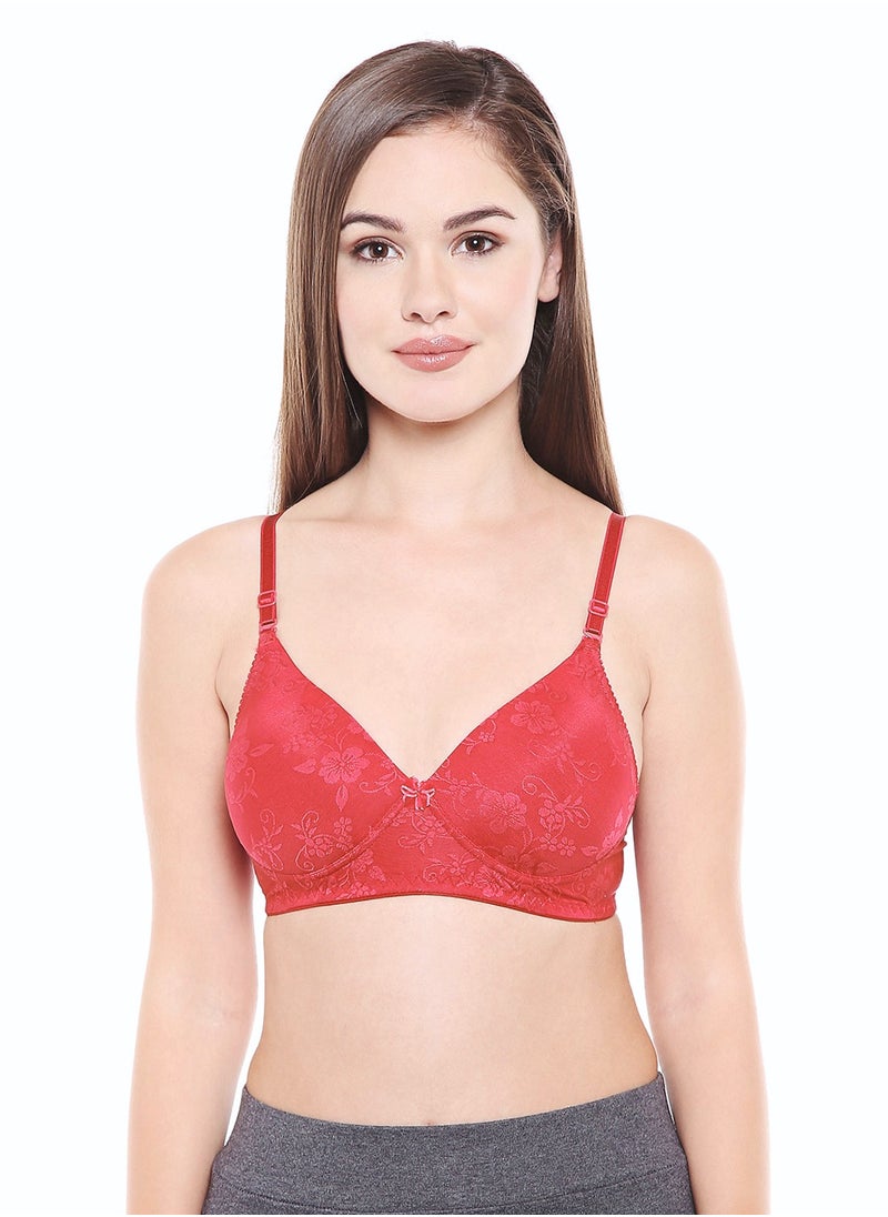 Ladies jacquard cup padded Bra- Pack of 1