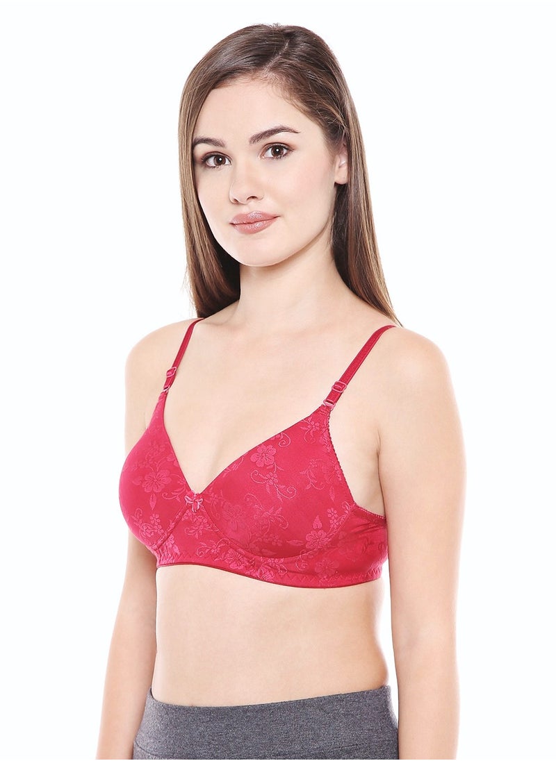 Ladies jacquard cup padded Bra- Pack of 1