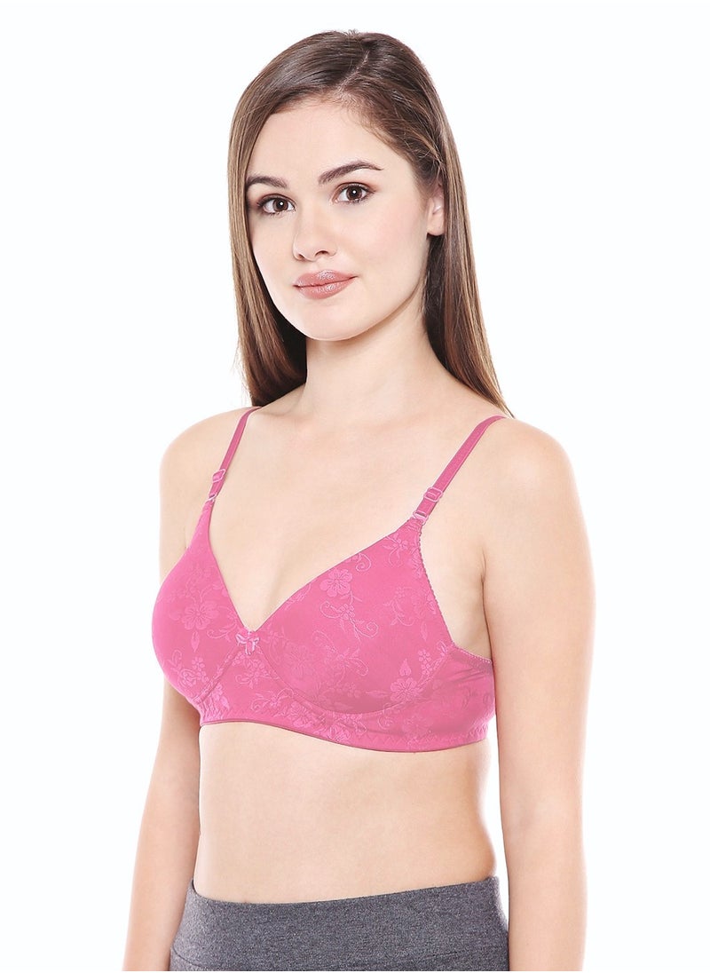 Ladies jacquard cup padded Bra- Pack of 1