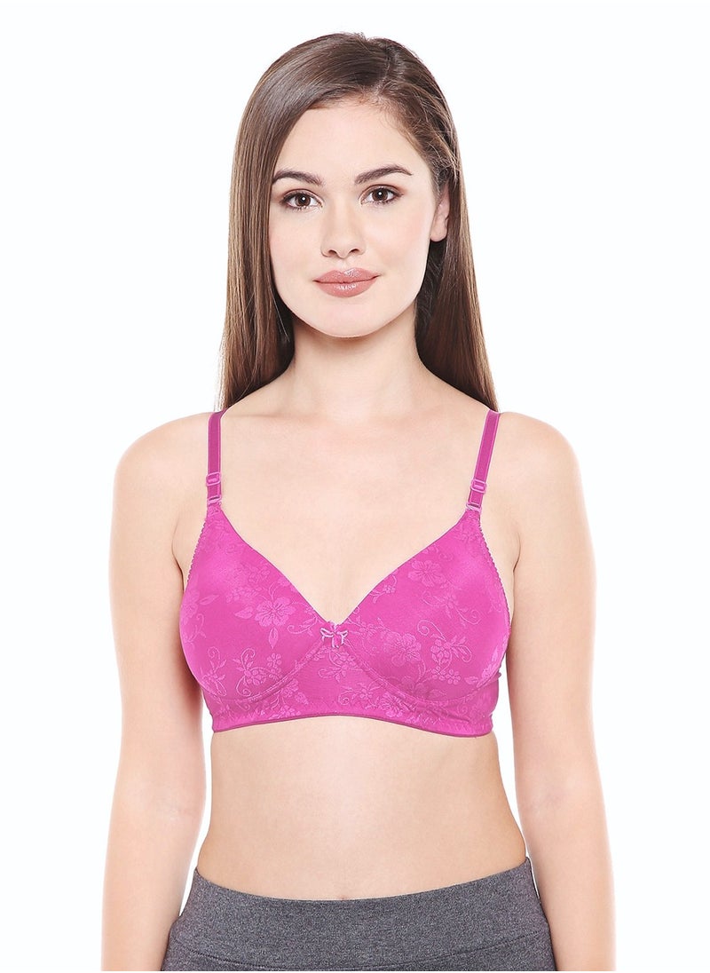 Ladies jacquard cup padded Bra- Pack of 1