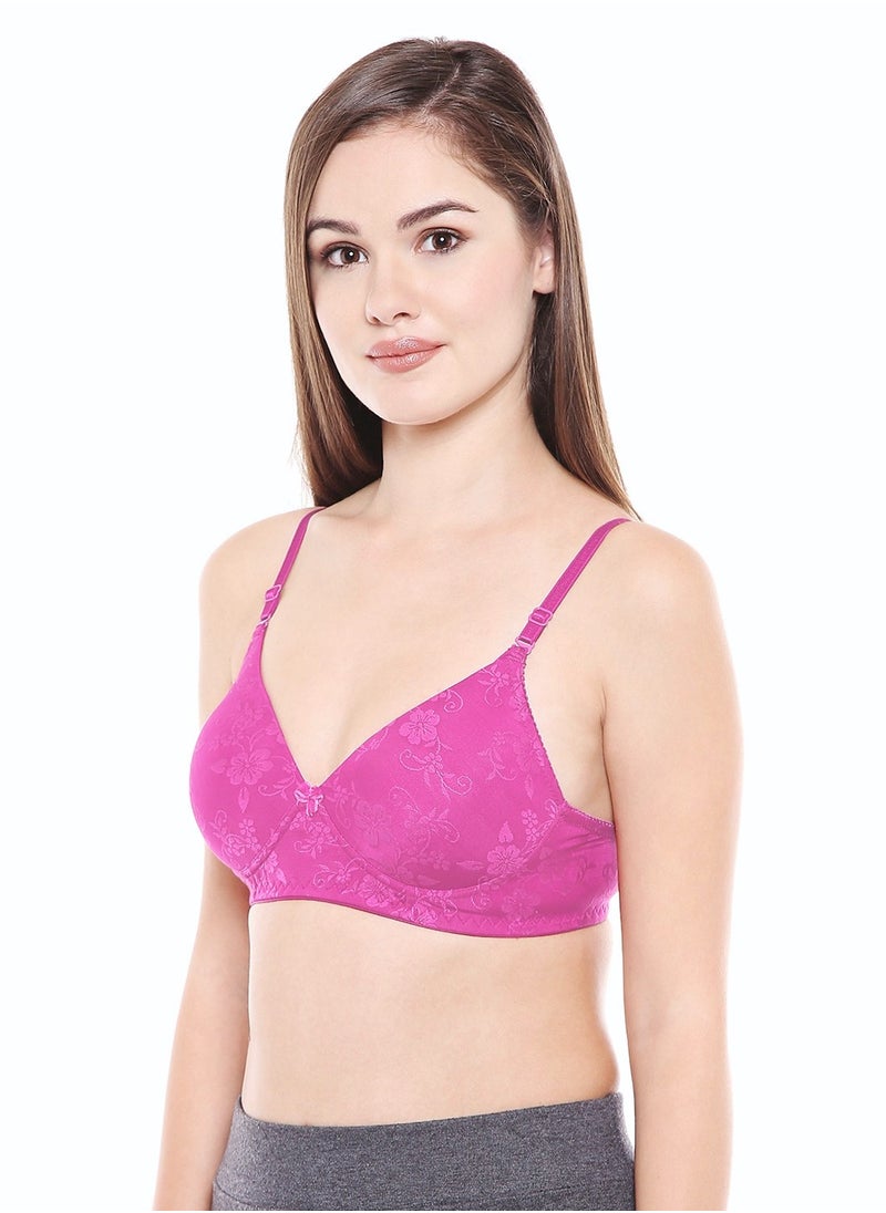 Ladies jacquard cup padded Bra- Pack of 1