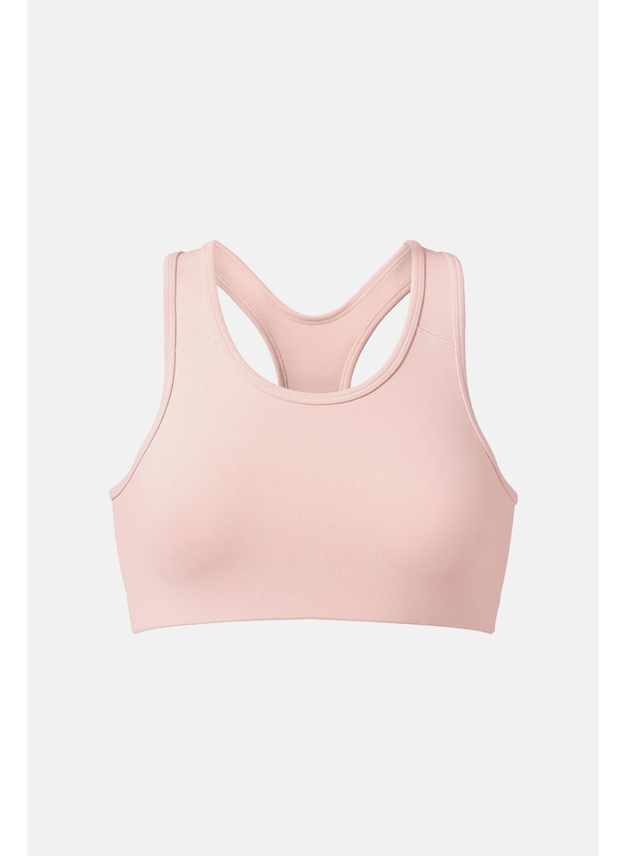 Women Non Padded Sports Bra, Rose