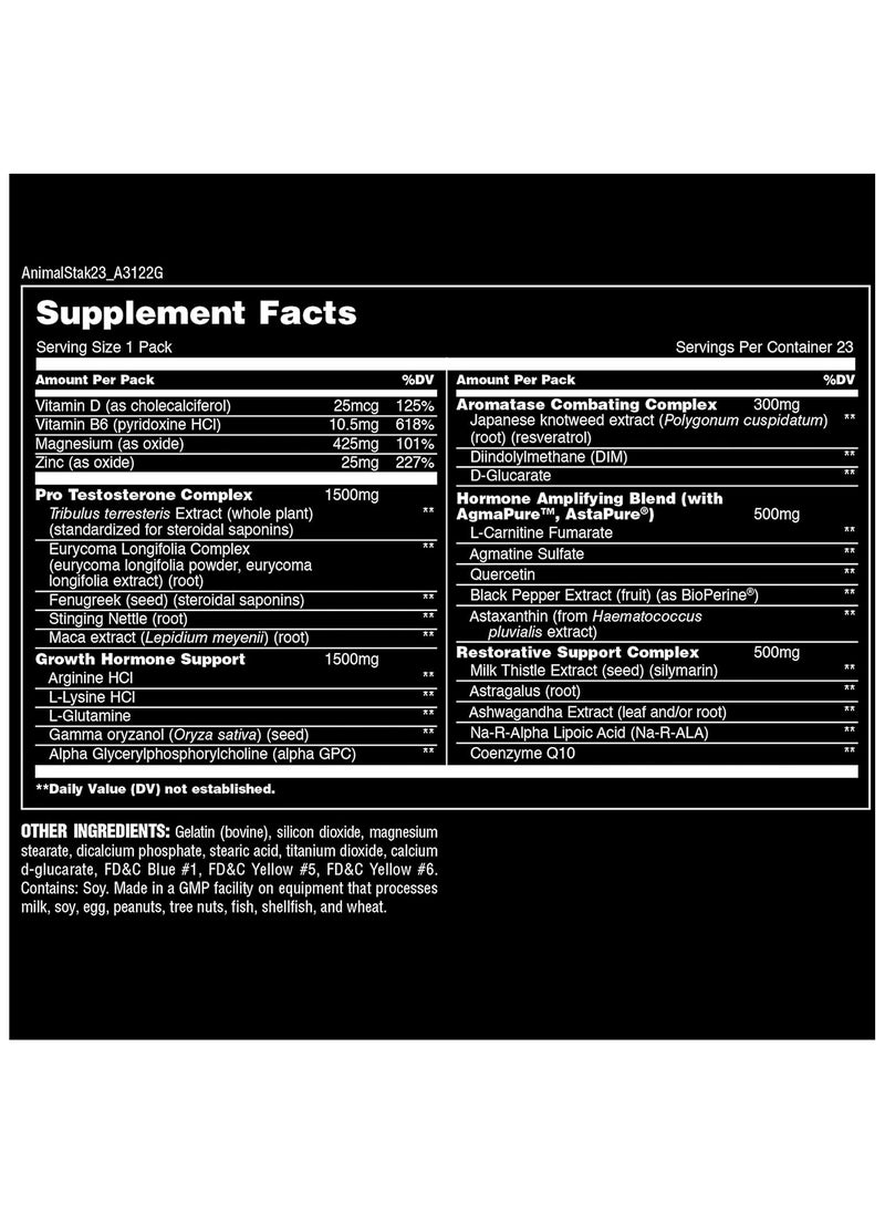 Universal, Animal STAK, Hormone Booster, 21 Packs, 21 Servings