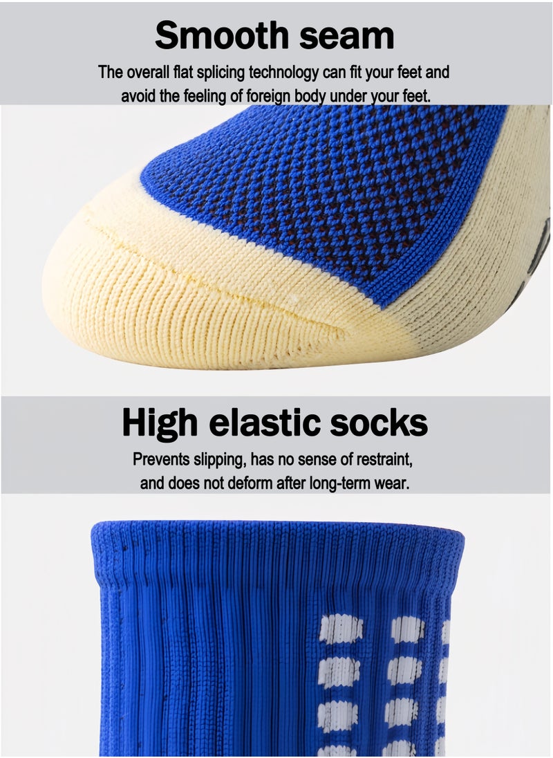 5 Pairs of Men's Football and Basketball Socks Professional Sports Socks Anti-Slip Pads