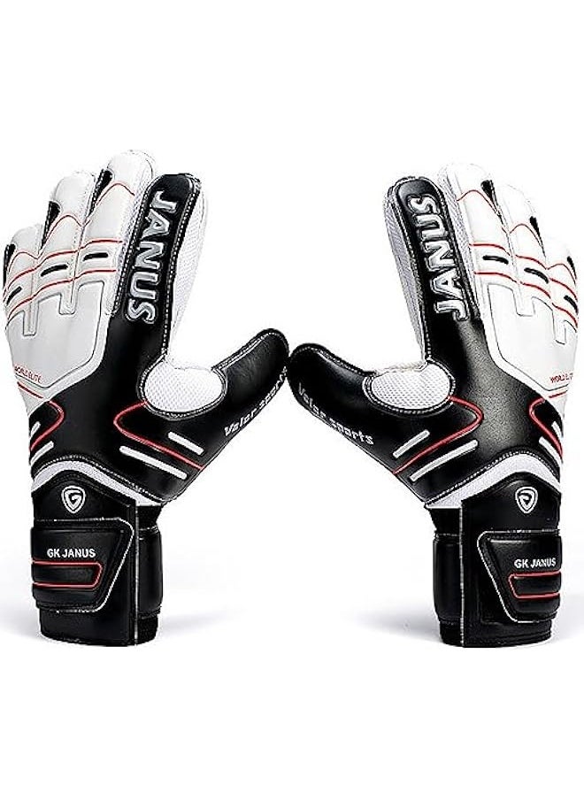 Goalie Goalkeeper Gloves Football Gloves for Youth&Adult,Strong Grip for The Toughest Saves, Goalie Training Gloves Gear with Finger Spines to Give Splendid Protection to Prevent Injuries