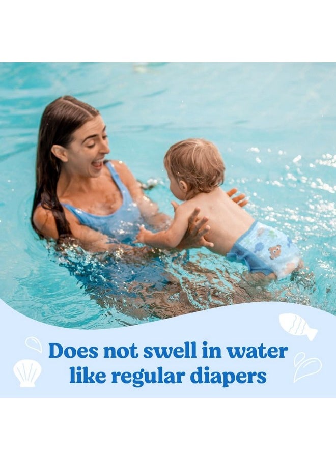 Little Swimmers Disposable Swim Diapers, Size 5-6 (32+ Lbs), 17 Ct