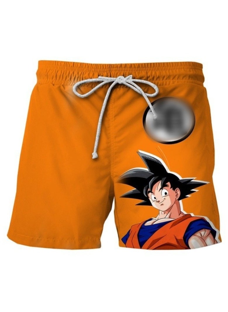 New Dragon Ball Printed Casual Loose Beach Pants