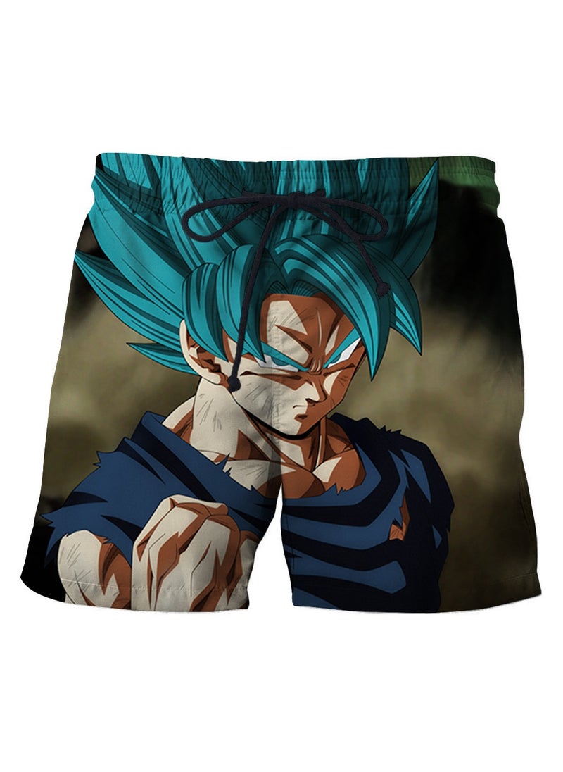 New Dragon Ball Printed Casual Breathable Beach Shorts