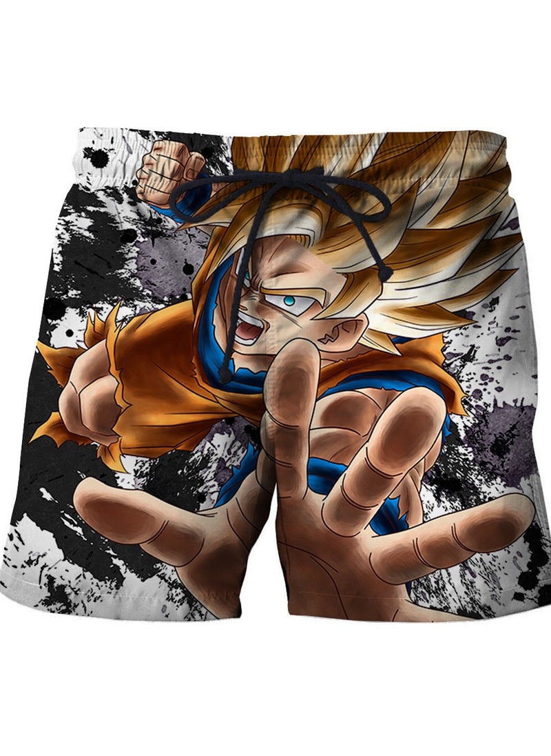 New Dragon Ball Printed Casual Breathable Beach Shorts