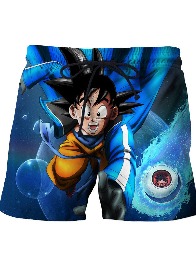 New Dragon Ball Printed Casual Breathable Beach Shorts