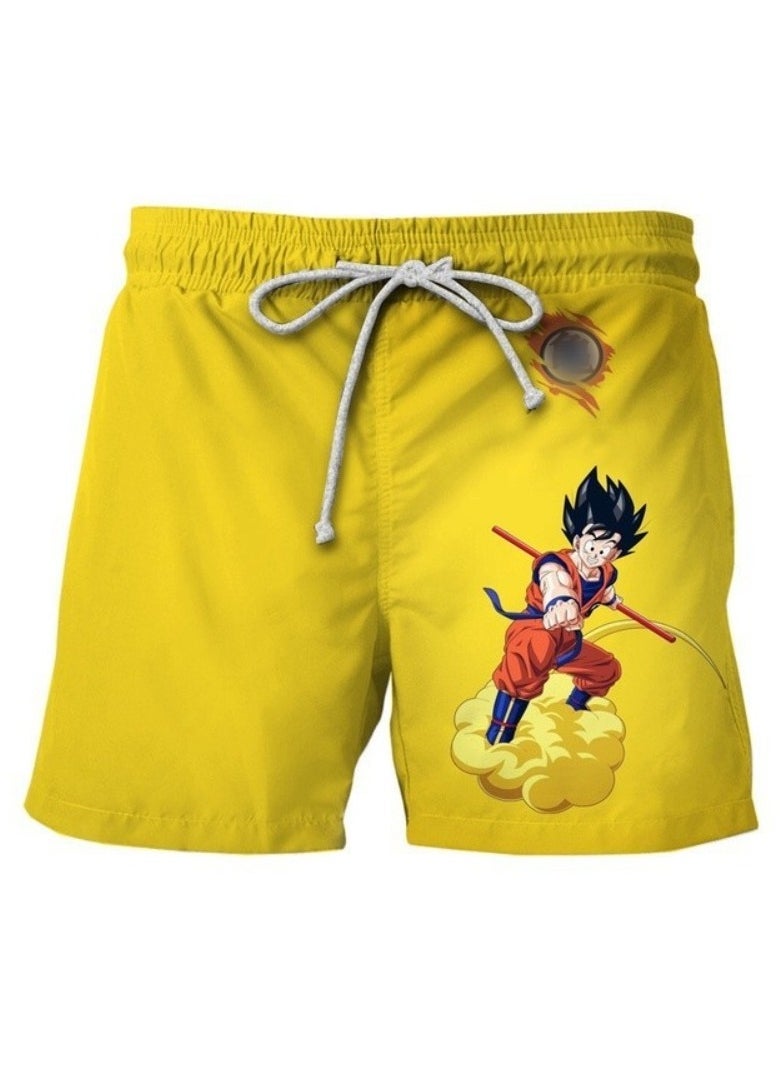 New Dragon Ball Printed Casual Loose Beach Pants
