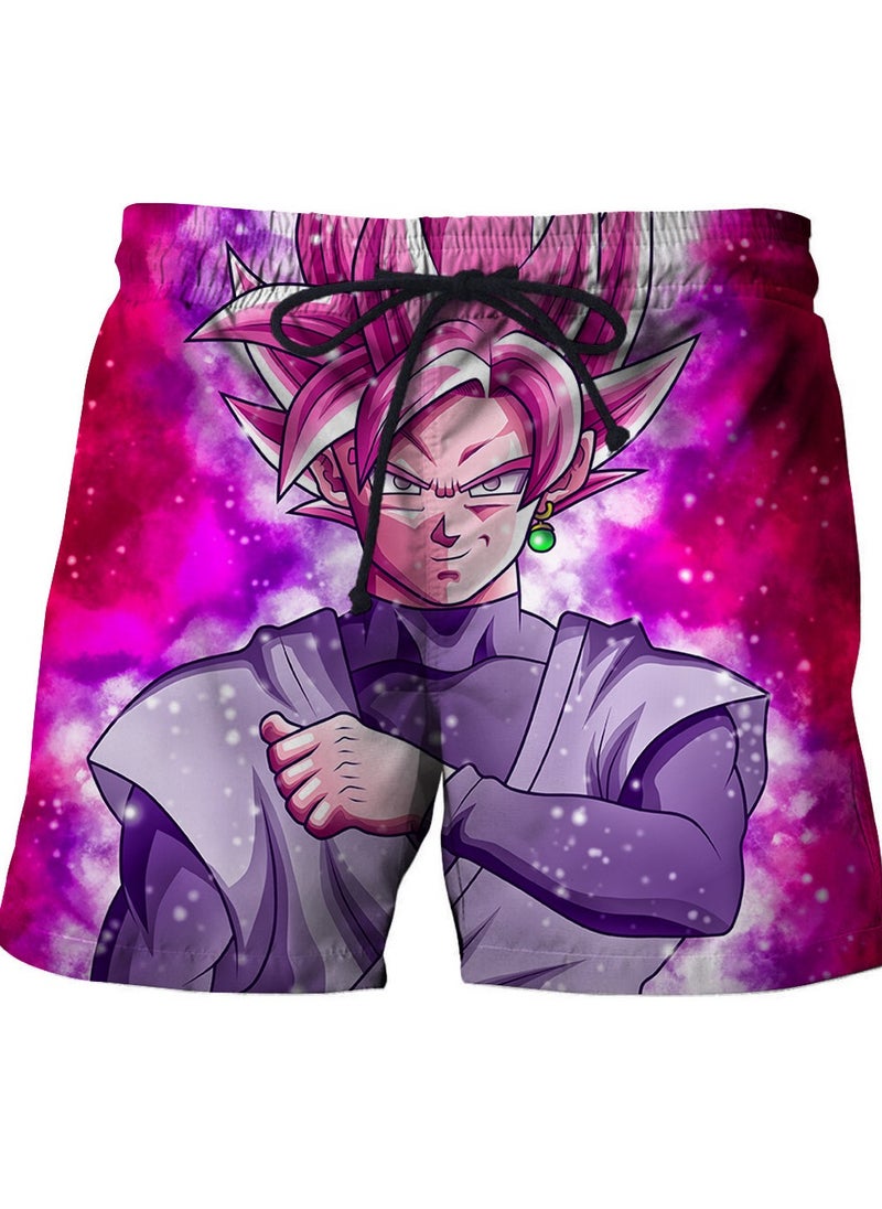New Dragon Ball Printed Casual Breathable Beach Shorts