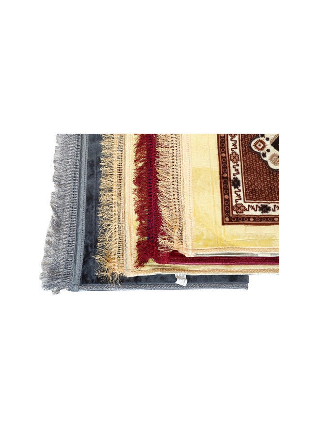 Anti slip Velvet finish luxury Prayer Mat 110x70cm | Prayer Rug