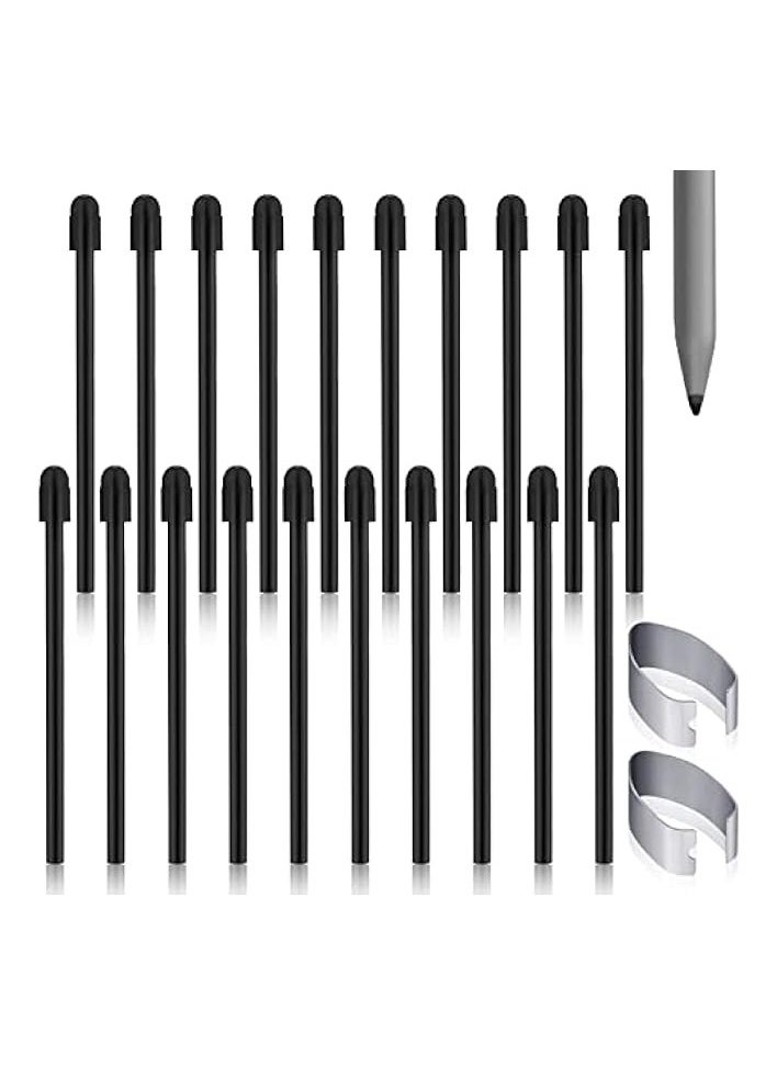 20 Pcs Marker Pen Tips Nibs for Remarkable 2 Stylus Pen Replacement Soft Nibs Tips, Black