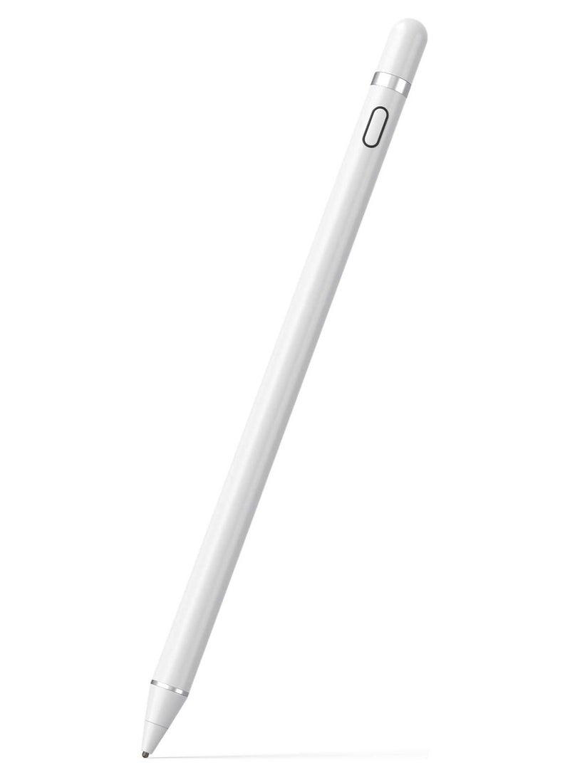 Active Stylus Pen with Palm Rejection for Precise Writing/Drawing Compatible with Apple iPad White