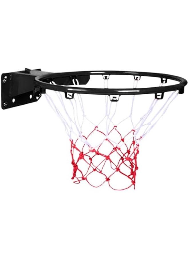 14 inch Wall Mounted Basketball Hoop, Adjustable Height Basketball Rim, Shockproof Basketball Ring with Spring Basketball Rim for Children Indoor Outdoor