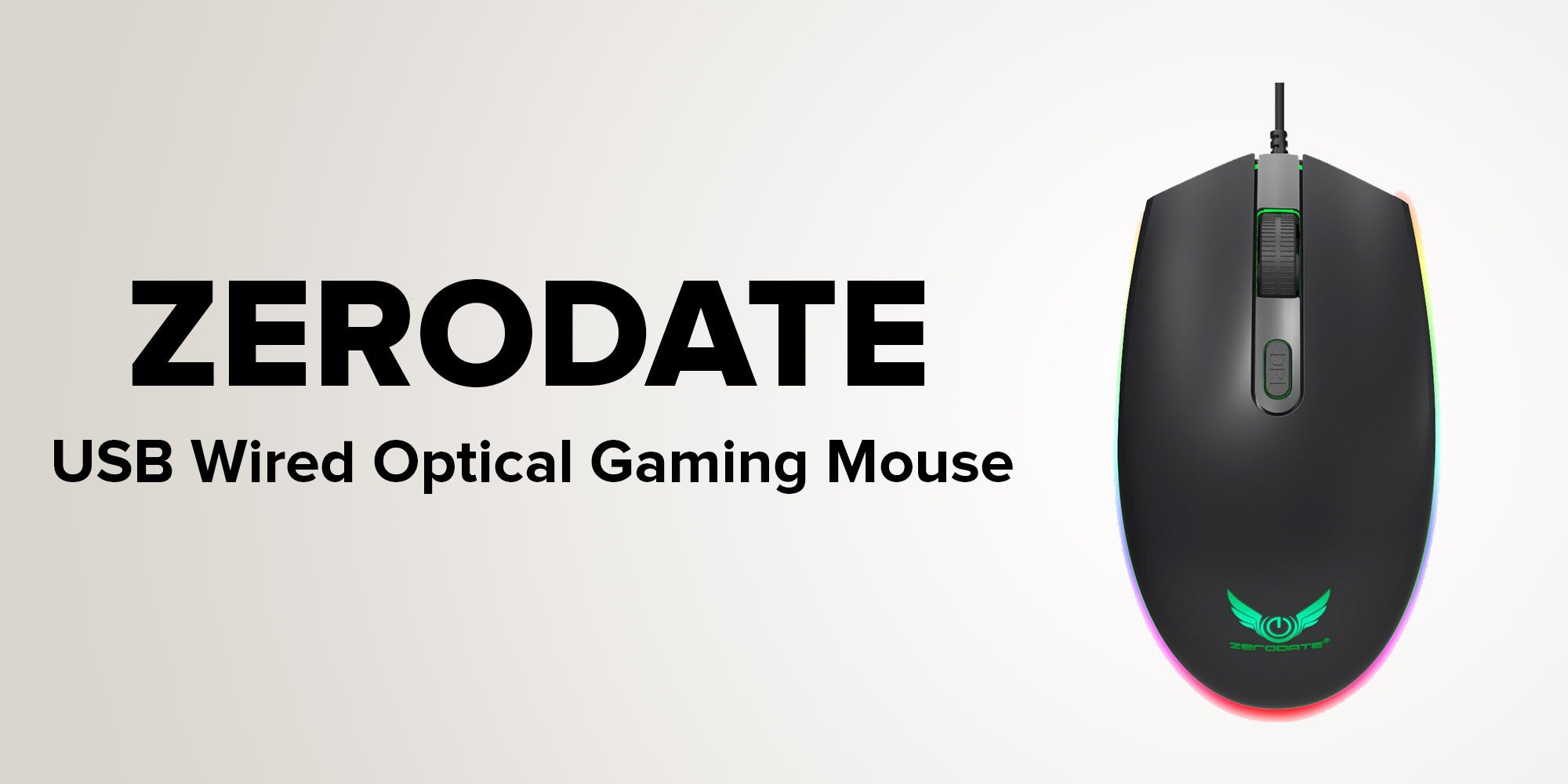 USB Wired Optical Gaming Mouse Black