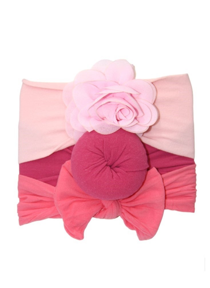 Bambimici - Aya Assorted Cute Soft Turban for Babies - Pink