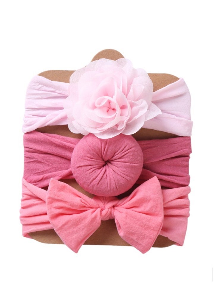 Bambimici - Aya Assorted Cute Soft Turban for Babies - Pink