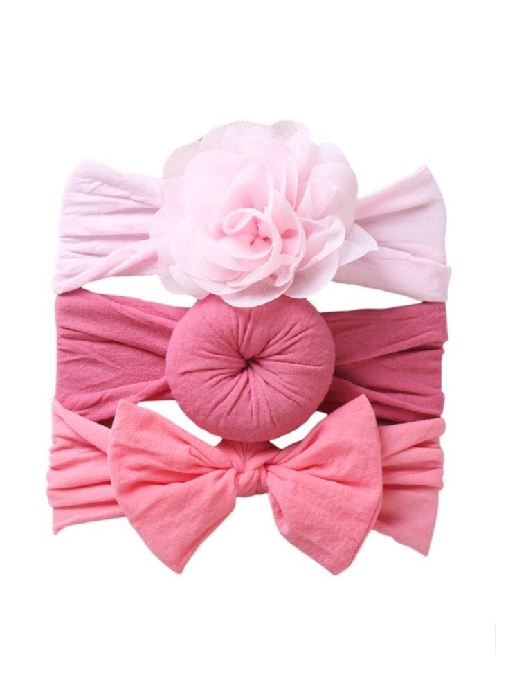 Bambimici - Aya Assorted Cute Soft Turban for Babies - Pink