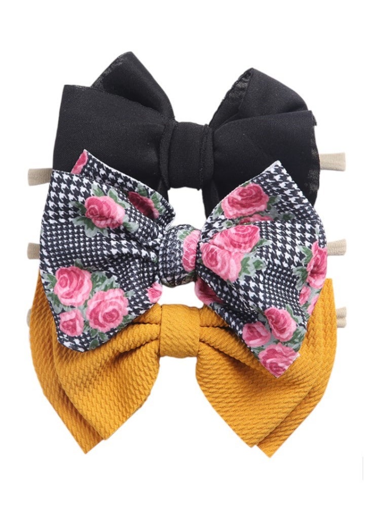 Bambimici - Dalia Assorted Ribbon Bow Headband for Babies - Multicolor