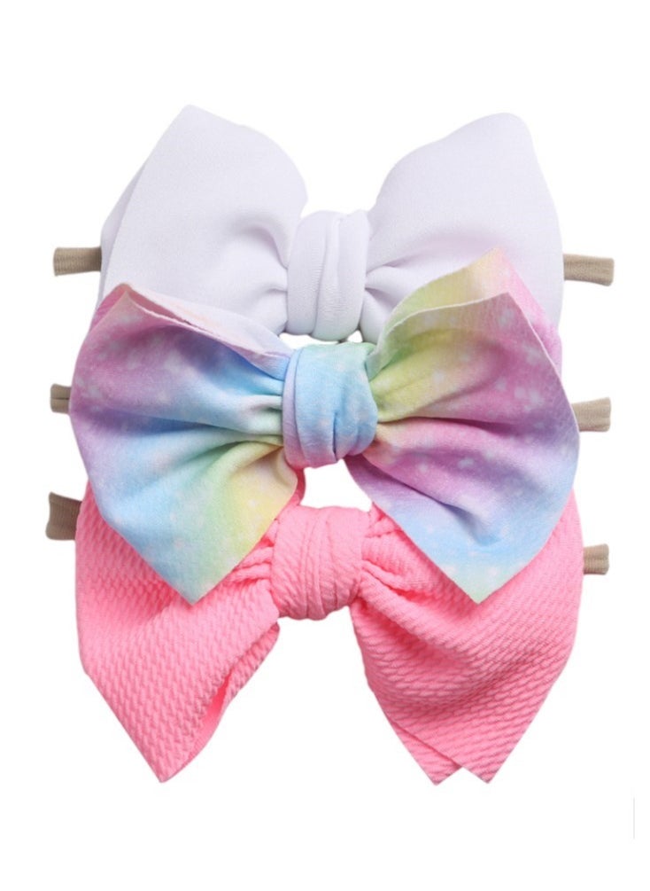 Bambimici - Dalia Assorted Ribbon Bow Headband for Babies - Unicorn