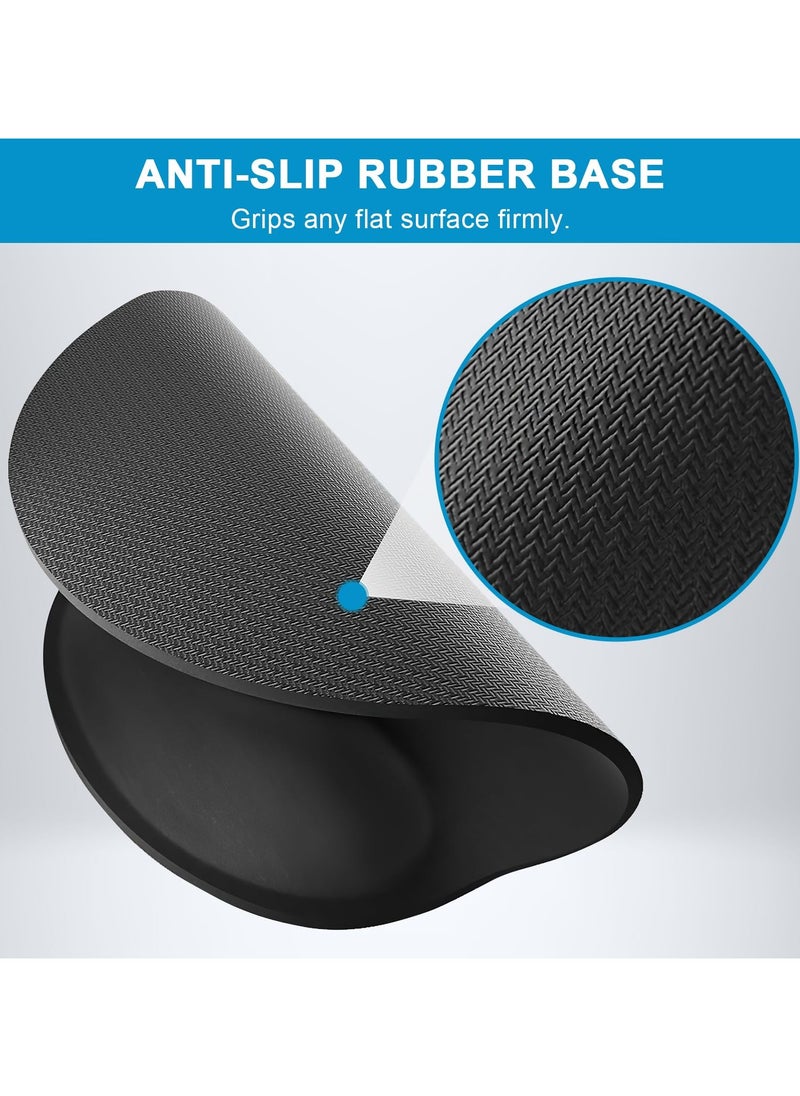Mouse Pad 3 Pcs Set- Keyboard Wrist Rest Support and Mouse Wrist Pad, Nonslip Memory Foam Mouse Pad for Gaming, Working, Office, Computer, Laptop (Black)
