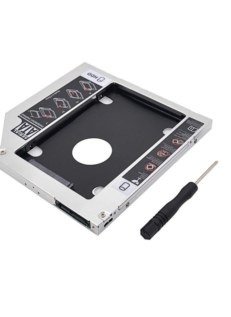 9.5mm Universal 2.5 2nd 9.5mm Ssd Hd SATA Hard Disk Drive HDD Caddy Adapter Bay For Cd Dvd Rom Optical Bay