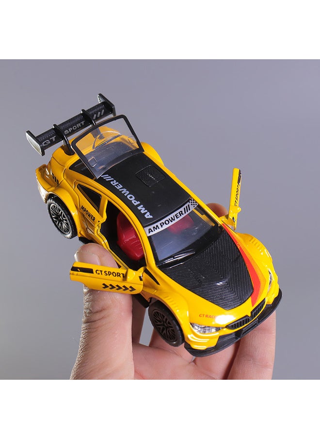 Small Alloy Car Model Racing Die Cast Model Car with Openable Doors and Pull Back Function DieCast Car for Kids