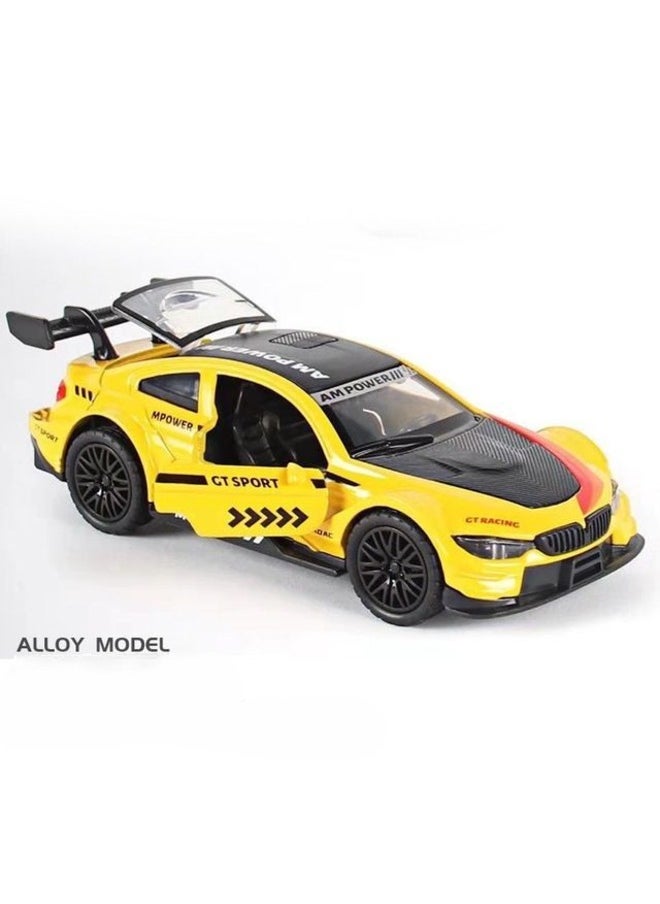 Small Alloy Car Model Racing Die Cast Model Car with Openable Doors and Pull Back Function DieCast Car for Kids