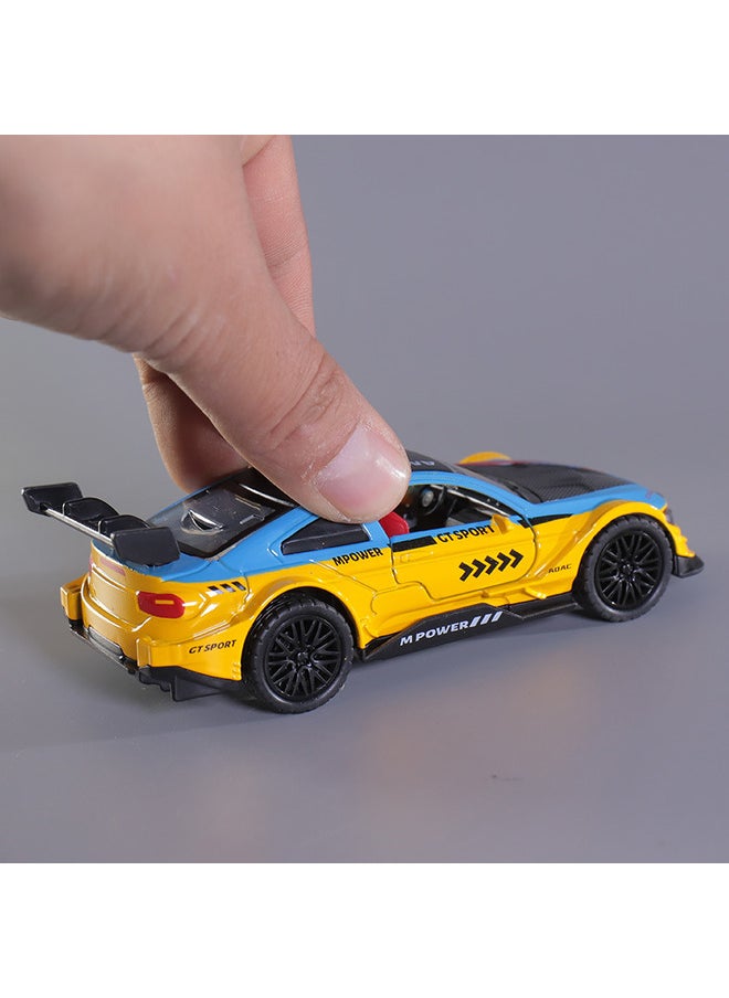 Small Alloy Car Model Racing Die Cast Model Car with Openable Doors and Pull Back Function DieCast Car for Kids