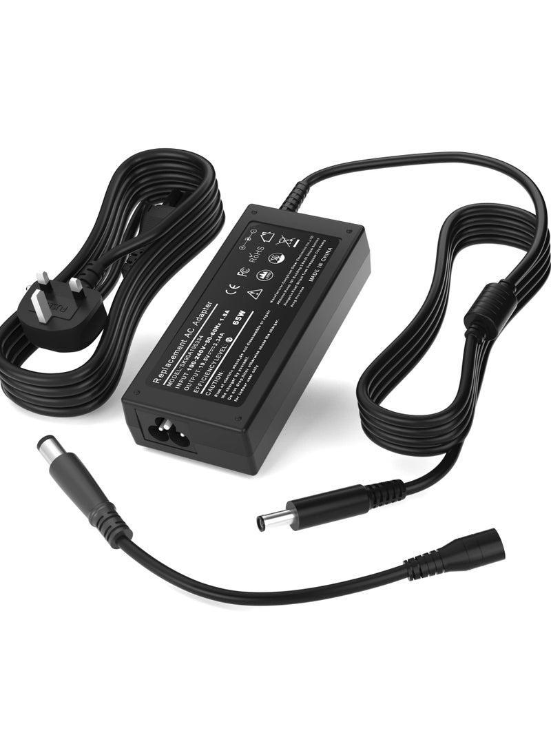 65W Dell Laptop Charger, Power Supply for DELL Inspiron 17 15 14 13 11 7000 5000 3000 Series 3505 3793 N5110 5559 5567 Latitude 3410 3420 3510 3520 E5470 7390 7490 XPS 13 15 LA65NS2-01 HA65NS5-00