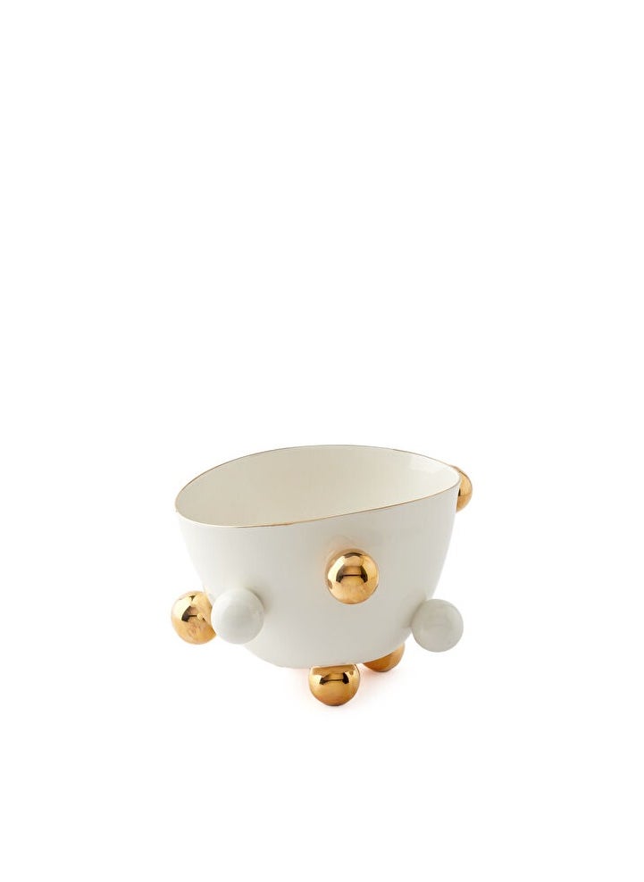 Cosmos Gold-Decorated Porcelain Bowl 2000 ml