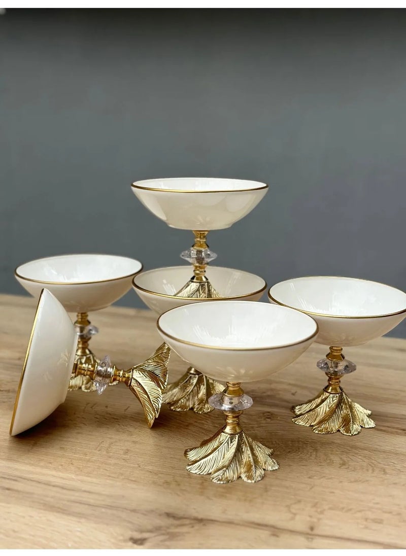 6-Piece Lidded Luxury Serving Bowl Set, Nut Dish