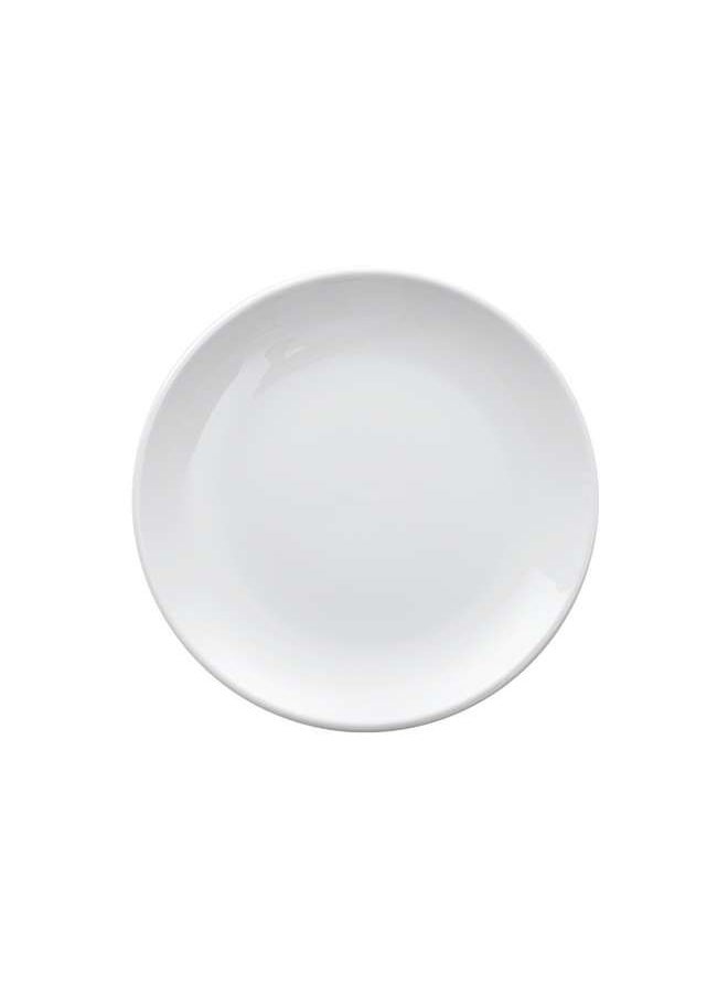 Porcelain Ivory Rimmed Think Plate 7 Inch