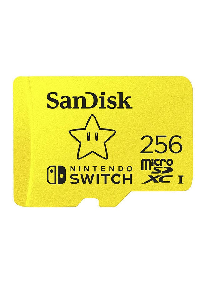 MicroSDXC UHS-I card for Nintendo Switch -, 100MB/s read; 90MB/s write 256.0 GB