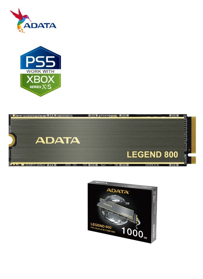 LEGEND 800 1000 GB Solid State Drive NVMe SSD PCIe Gen4x4 M.2 2280 for Laptop Desktop PS5 XBOX