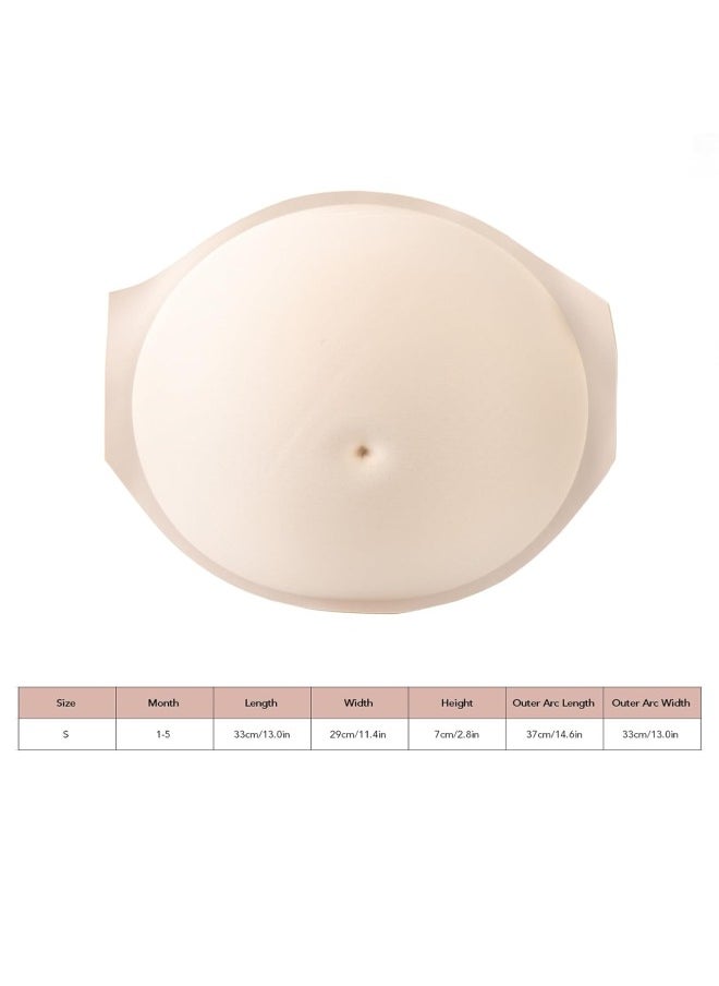 Silicone Pregnant Belly, 6 To 9 Months Artificial Fake Pregnant Belly Skin For Actors Pregnant Women