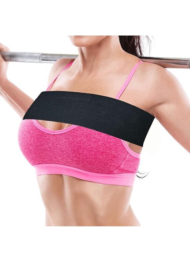 Sports Bra Band, Bra Support Band for Women, No-Bounce, Adjustable Extra Sports Bra Strap, Post Surgery Bra Strap, Sports Bra Alternative for Running & Exercise, Stabilizer Band, Black, M Size