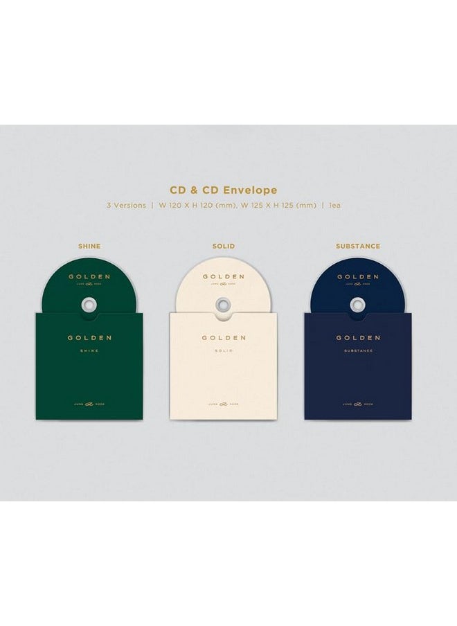 [Set] Bts Jungkook Golden 1St Solo Album 3 Ver Set + Weverse Album Ver